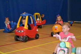 preschoolers playing indoors